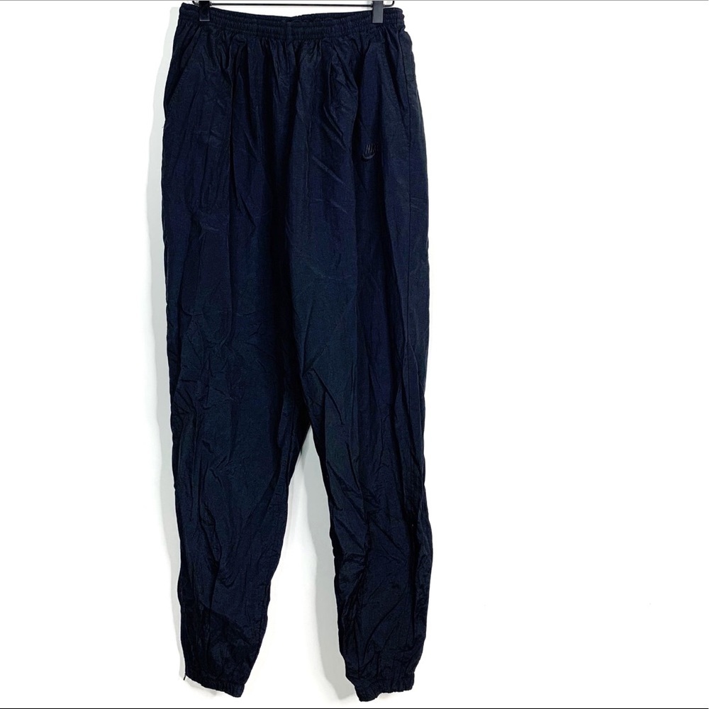 Nike 90s Black Windbreaker Jogger Swoosh Pants XL